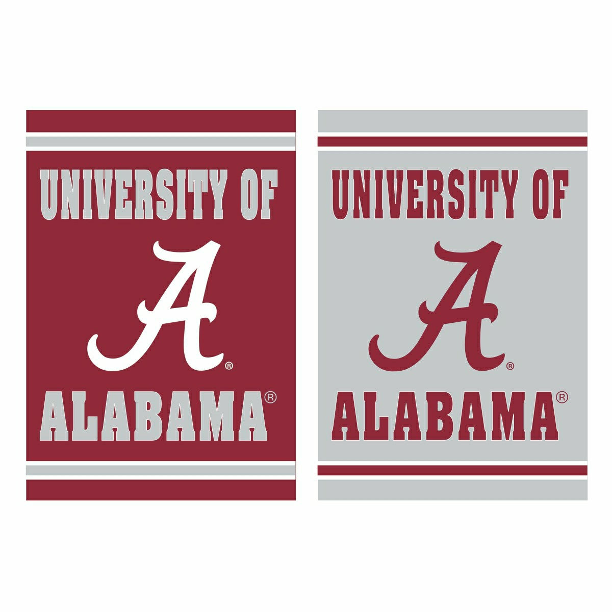 Embossed Suede Flag, House Size, University of Alabama, Collegiate, Home
