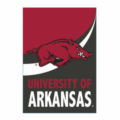 University of Arkansas Burlap Flag House Size, Collegiate, Home