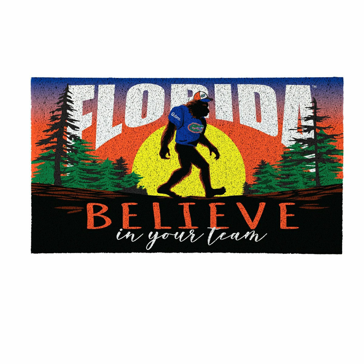 University of Florida Bigfoot PVC Mat, 28"x16", Collegiate