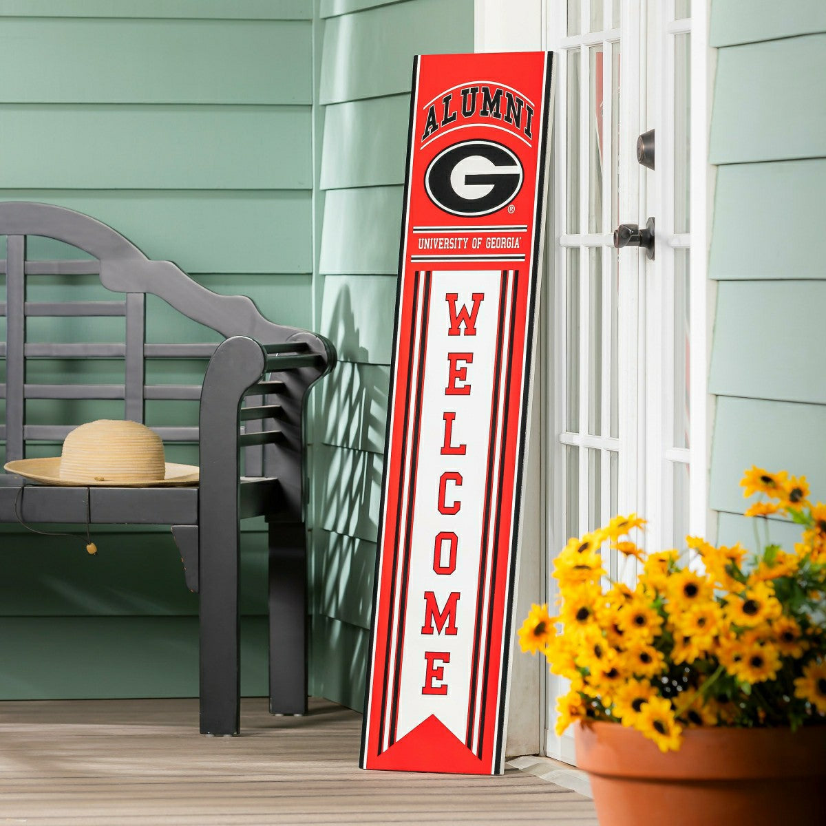 University of Georgia Alumni Single Sided Large Leaner, 46", Collegiate, Home
