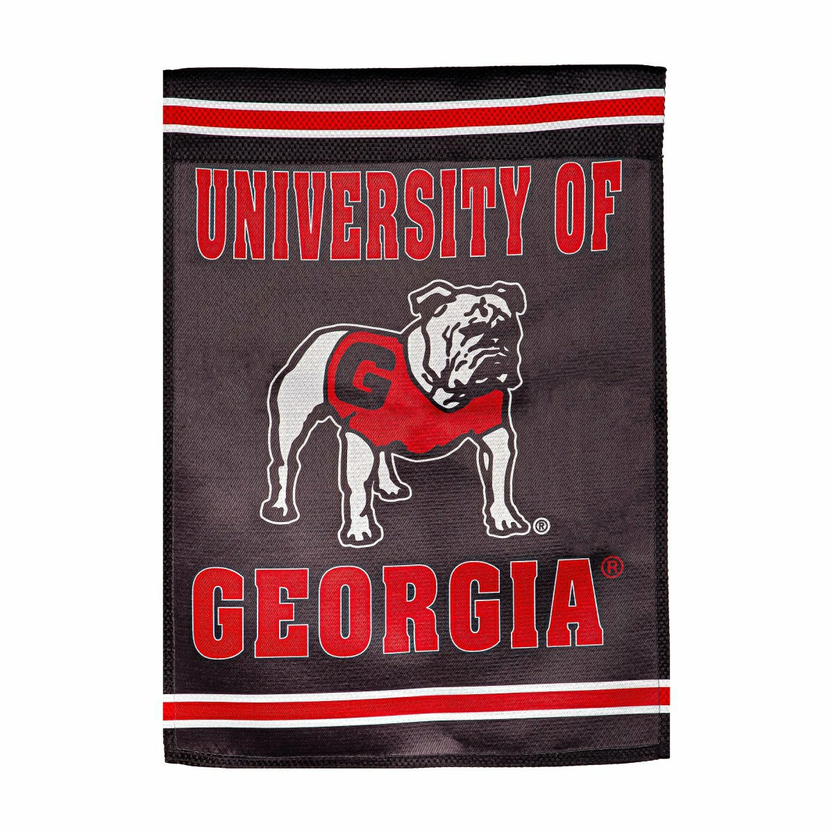 Embossed Suede Flag, GDN Size, University of Georgia, Alternate Bulldo, Collegiate, Home
