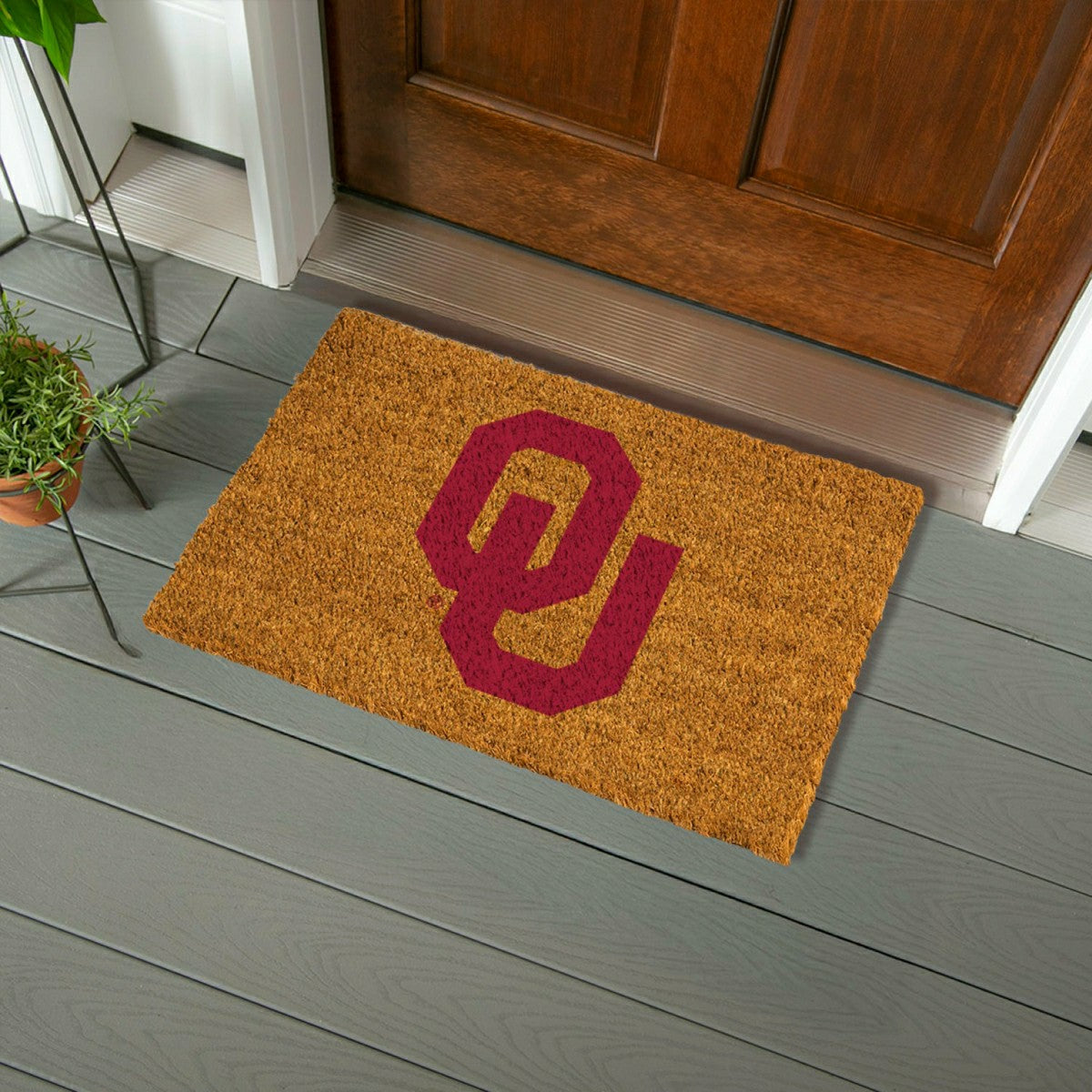 Coir Mat, 16"x28", University of Oklahoma, Collegiate
