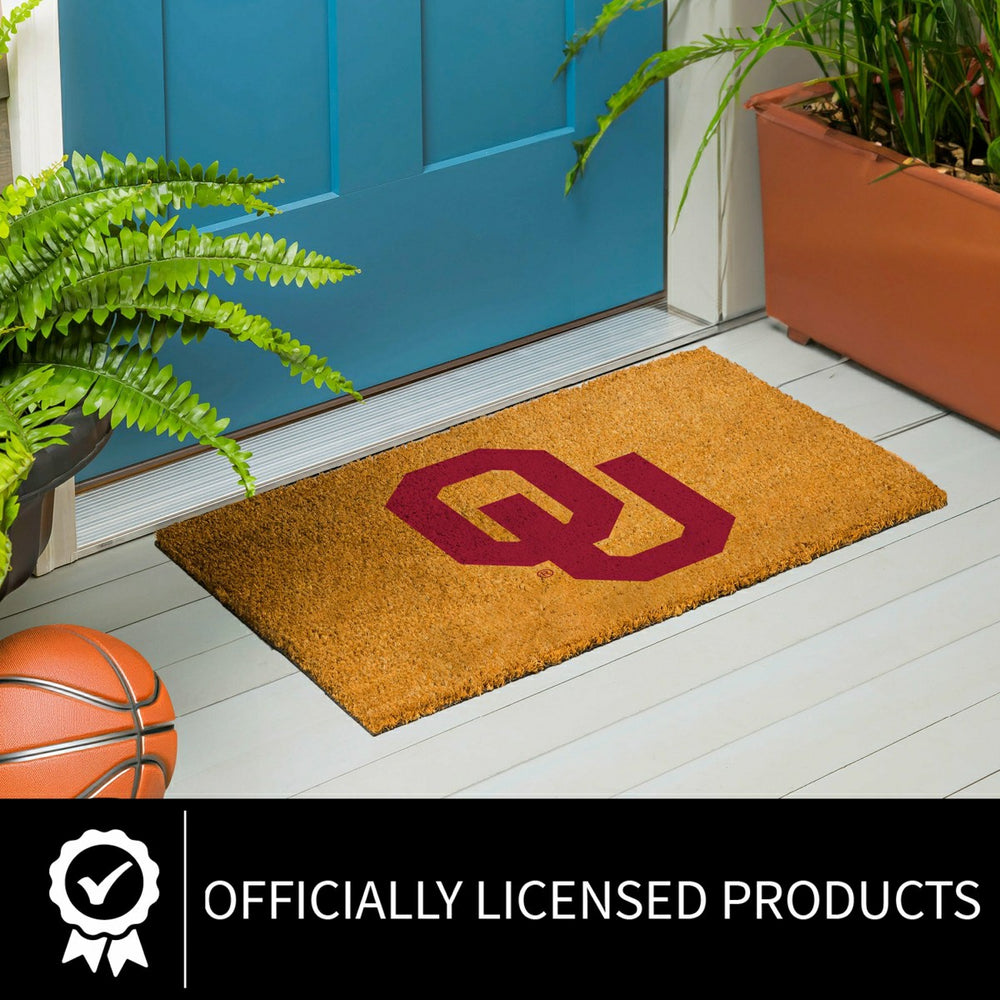 Coir Mat, 16"x28", University of Oklahoma, Collegiate