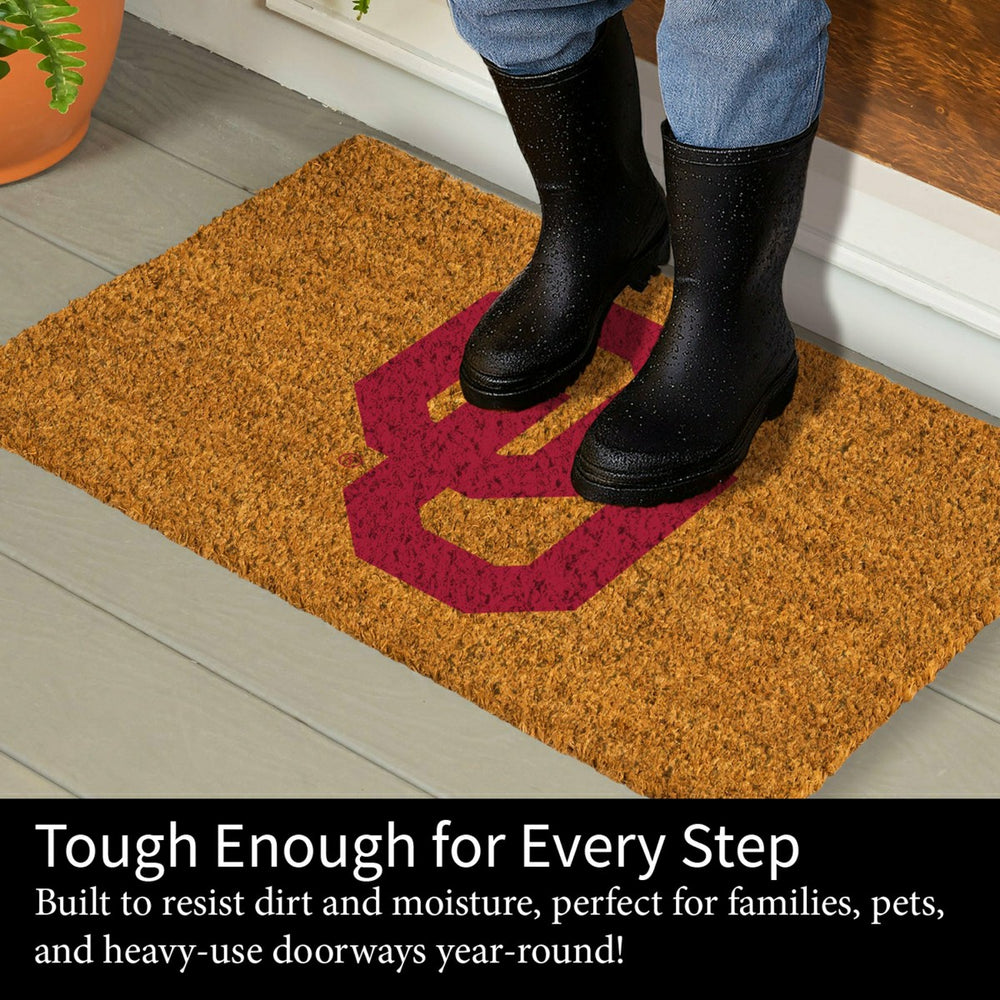 Coir Mat, 16"x28", University of Oklahoma, Collegiate