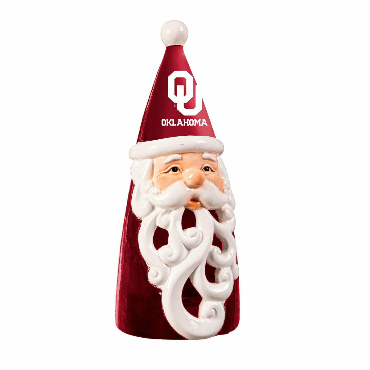 University of Oklahoma Santa LED Statuary, 8", Collegiate, Home