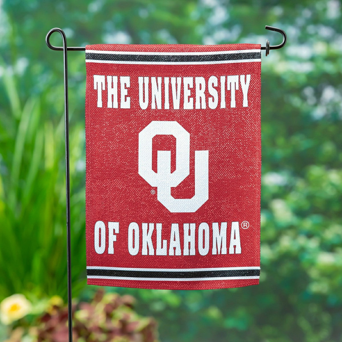 University of Oklahoma Embossed Suede Garden Flag, Collegiate, Home