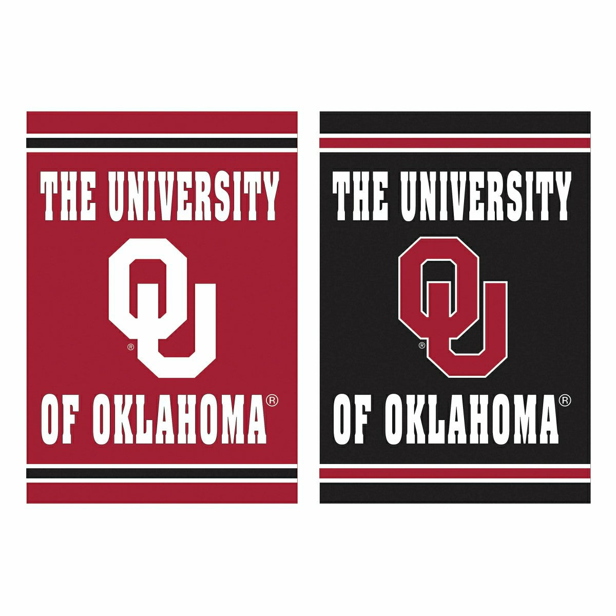 University of Oklahoma Embossed Suede House Flag, Collegiate, Home