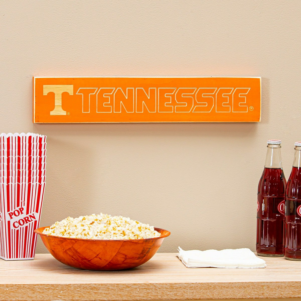 University of Tennessee Engraved Wood Sign, 3.5" x 18", Collegiate, Home