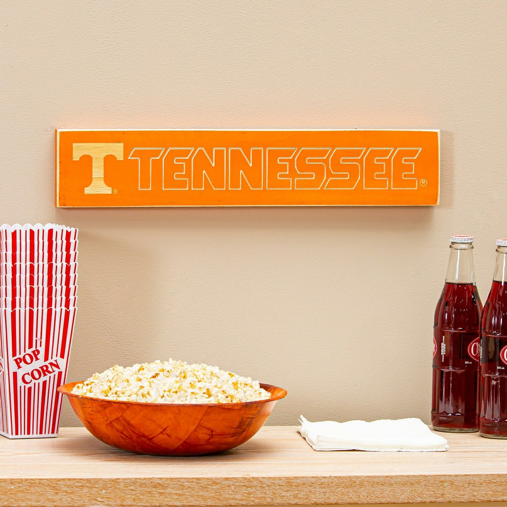 University of Tennessee Engraved Wood Sign, 3.5" x 18", Collegiate, Home