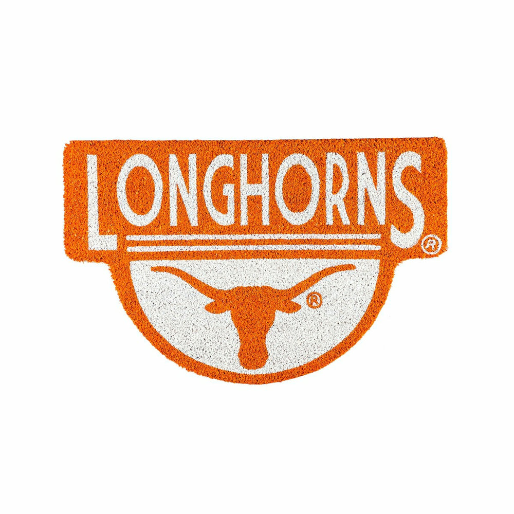 NCAA Team Shaped Coir Door Mat, Texas Longhorns, Collegiate