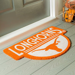 NCAA Team Shaped Coir Door Mat, Texas Longhorns, Collegiate