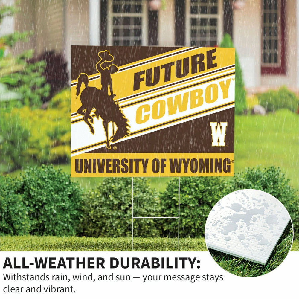 University of Wyoming Coroplast Yard Sign, Future Student, Home