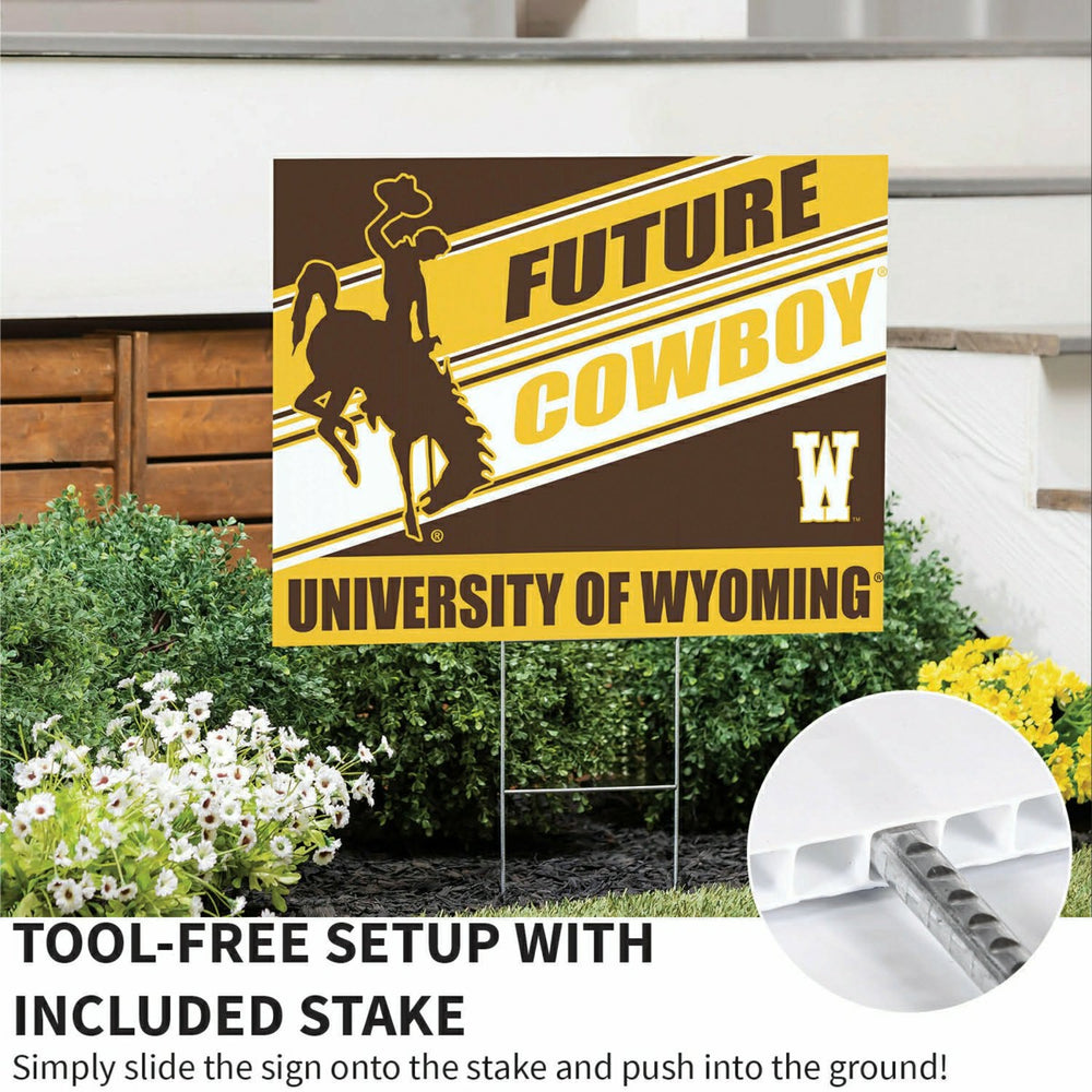 University of Wyoming Coroplast Yard Sign, Future Student, Home