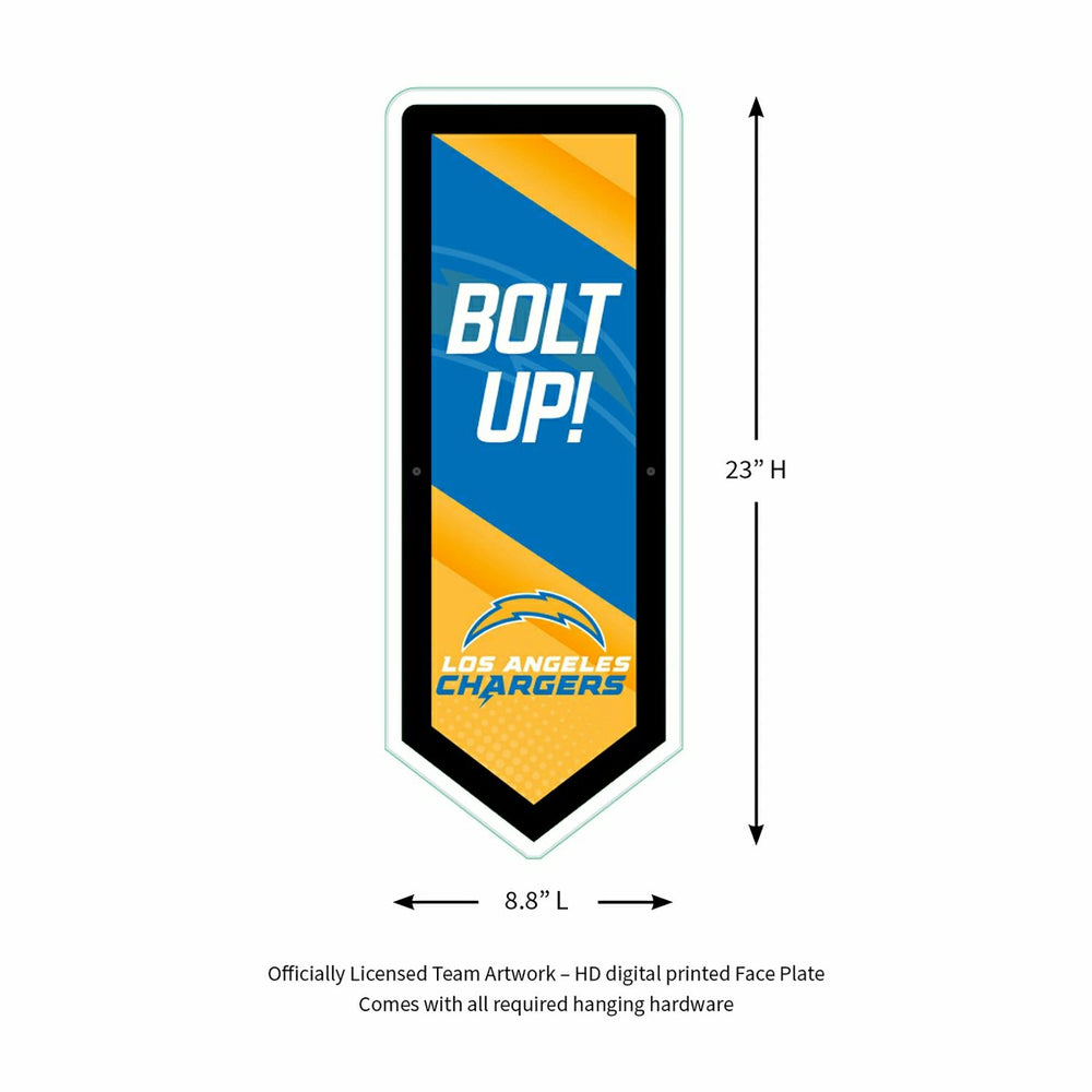 LED Wall Decor, Pennant, Los Angeles Chargers, Home