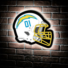 LED Wall Decor, Helmet, Los Angeles Chargers, Home