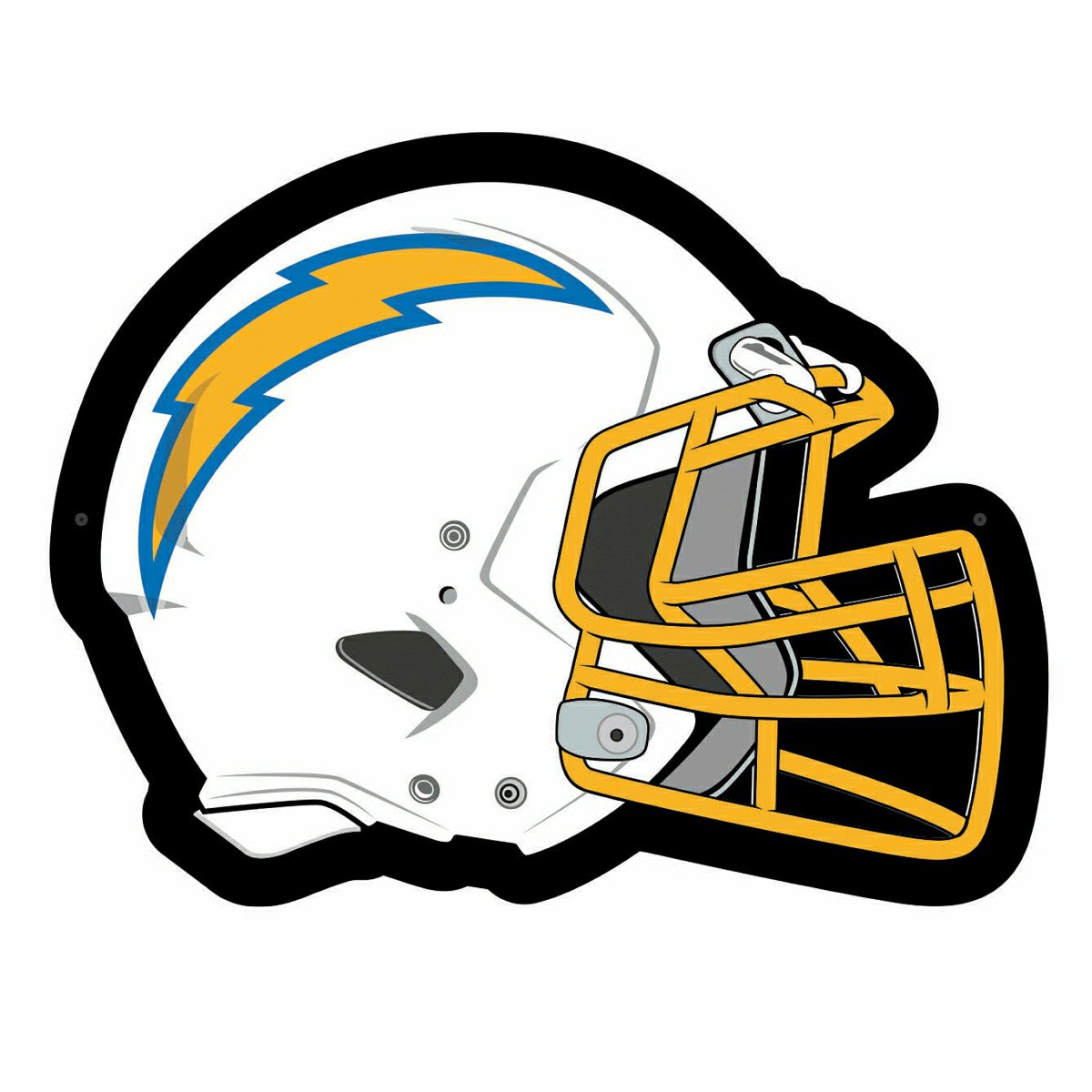 LED Wall Decor, Helmet, Los Angeles Chargers, Home