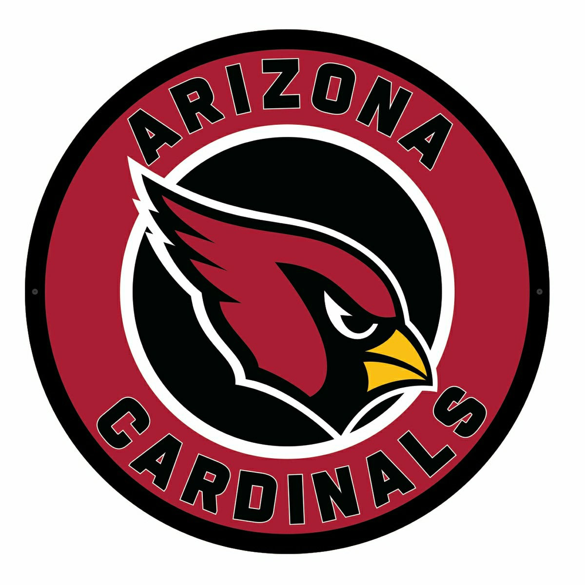 LED Wall Decor, Round, Arizona Cardinals, Home