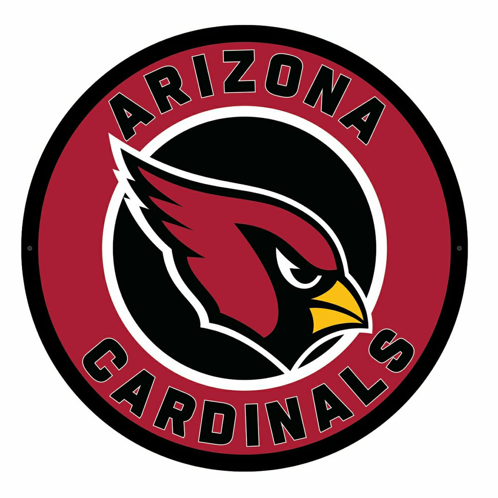 LED Wall Decor, Round, Arizona Cardinals, Home