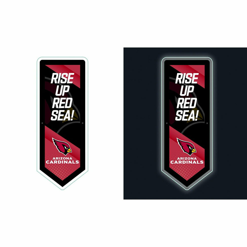 LED Wall Decor, Pennant, Arizona Cardinals, Home