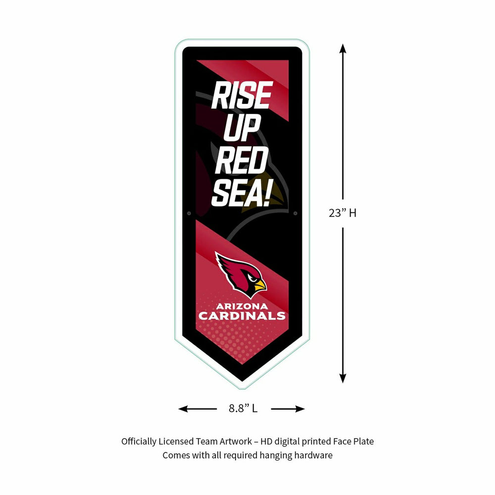 LED Wall Decor, Pennant, Arizona Cardinals, Home