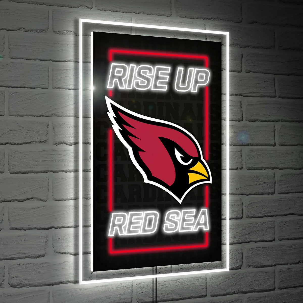 Arizona Cardinals NFL Football Rectangle Neolite LED Decor, Home