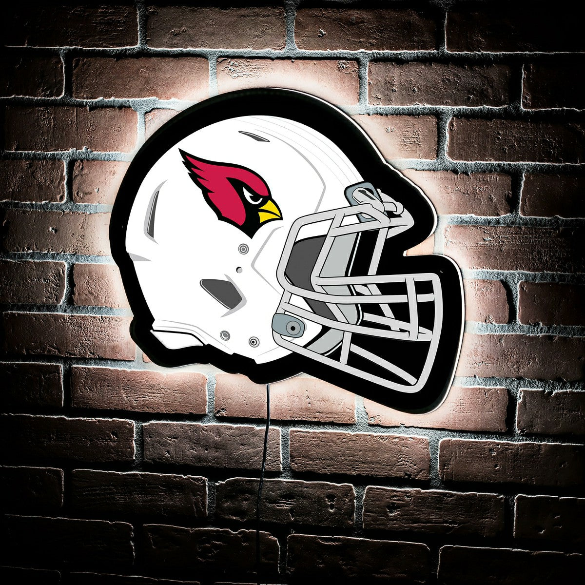 LED Wall Decor, Helmet, Arizona Cardinals, Home