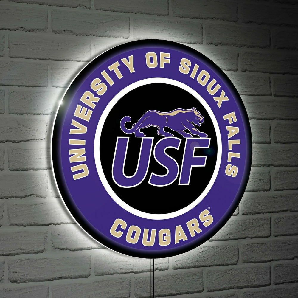 University of Sioux Falls Large Round Edgelite LED Decor, Home