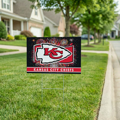 Kansas City Chiefs Yard Sign, Patriotic, Home