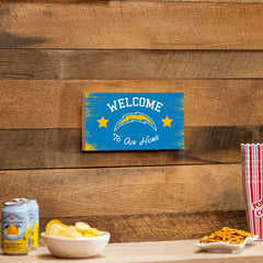 Los Angeles Chargers Wood Wall Sign, 6x11, Home