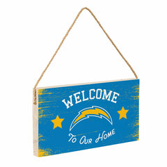 Los Angeles Chargers Wood Wall Sign, 6x11, Home