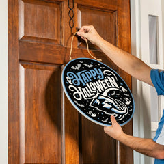 Utah Mammoth Halloween Round Door Décor with Hanging Rope, 18x18, Home