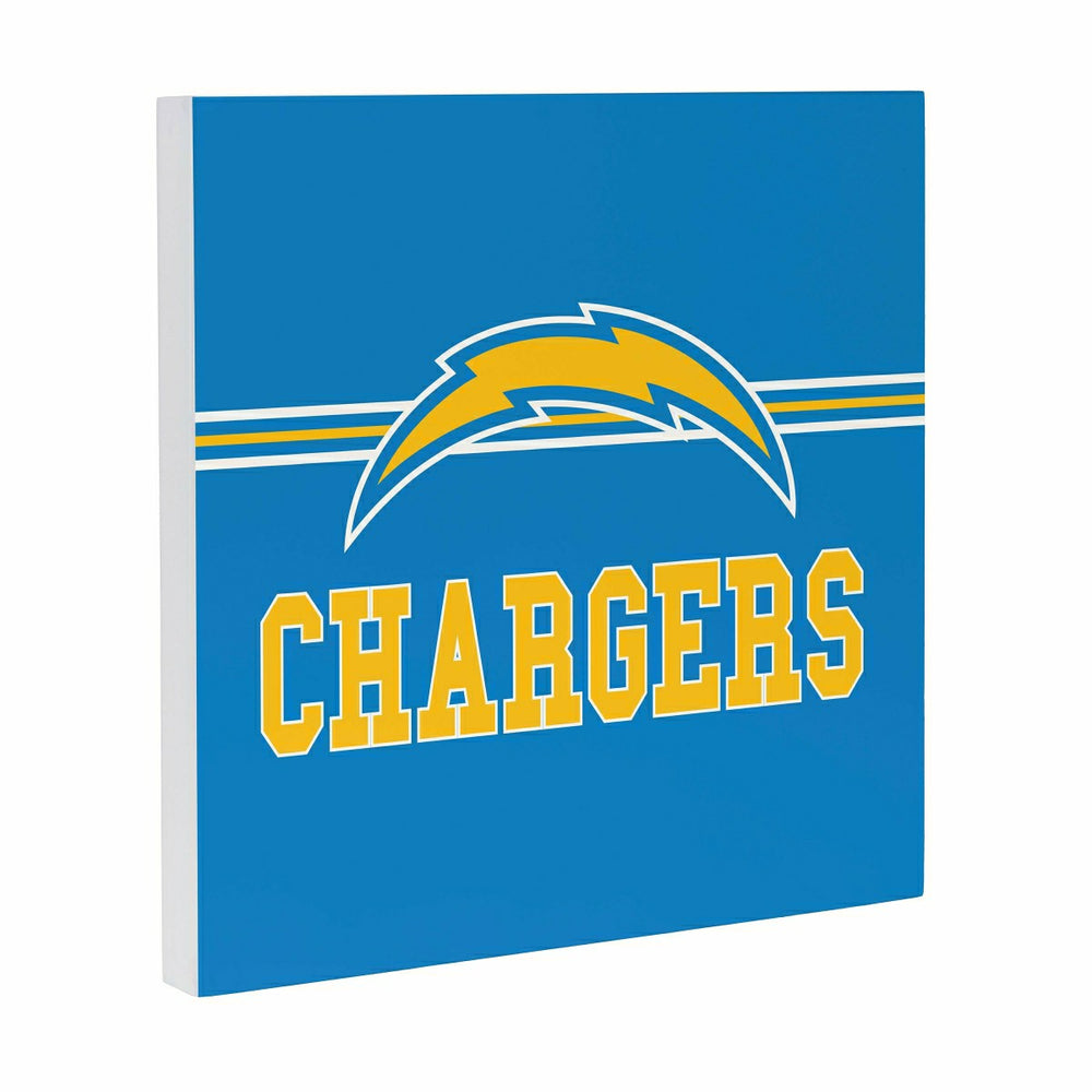 Los Angeles Chargers Wood Wall Sign, 12x12, Home