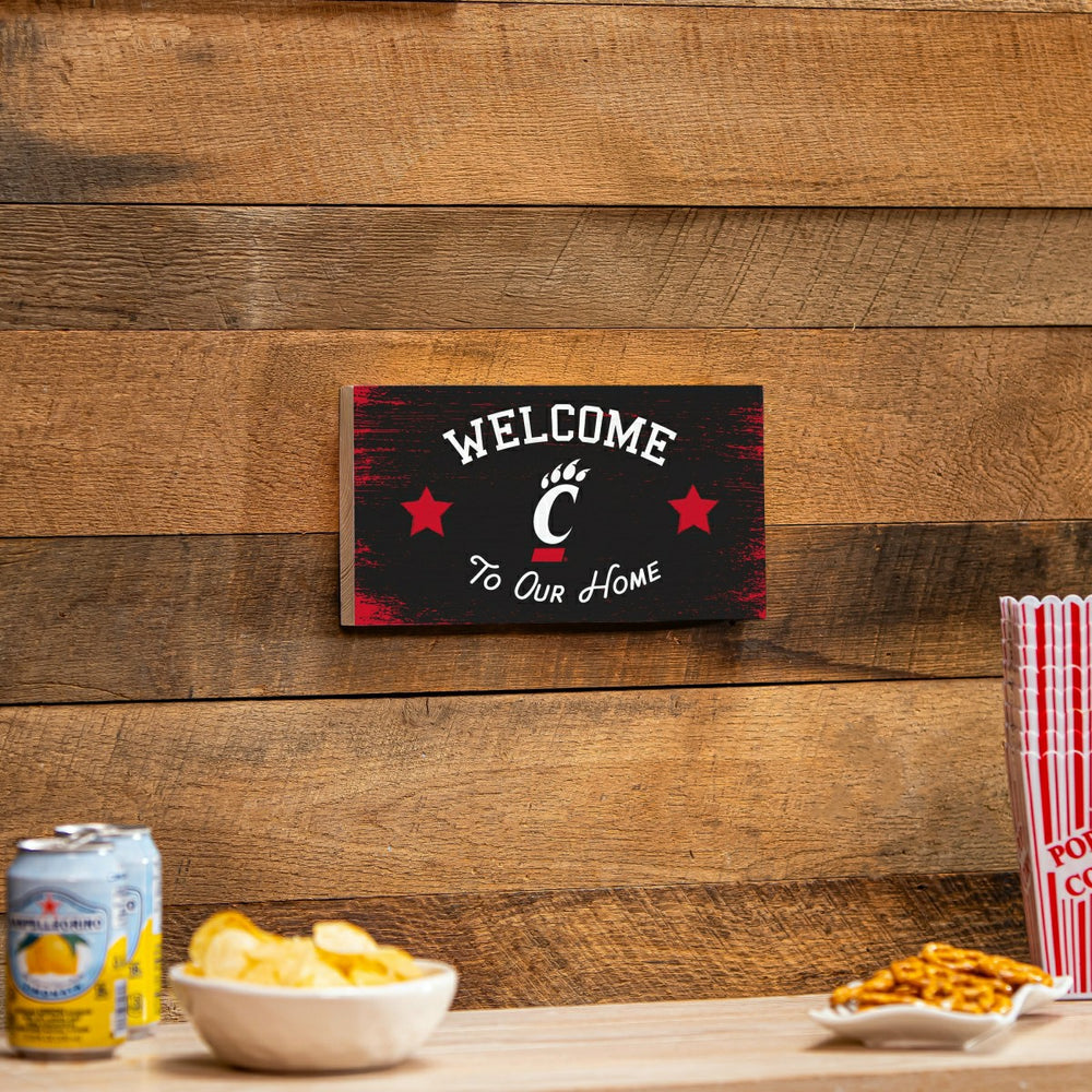 University of Cincinnati Wood Wall Sign, 6x11, Home