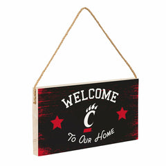 University of Cincinnati Wood Wall Sign, 6x11, Home
