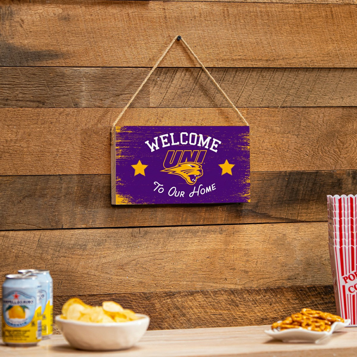 University of Northern Iowa Wood Wall Sign, 6x11, Home