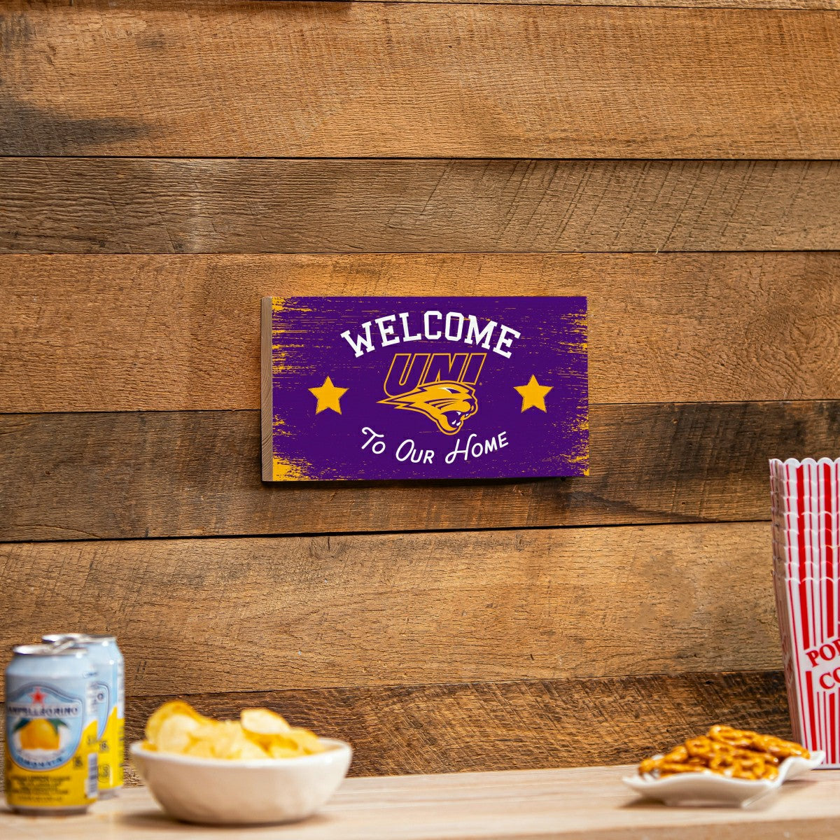 University of Northern Iowa Wood Wall Sign, 6x11, Home