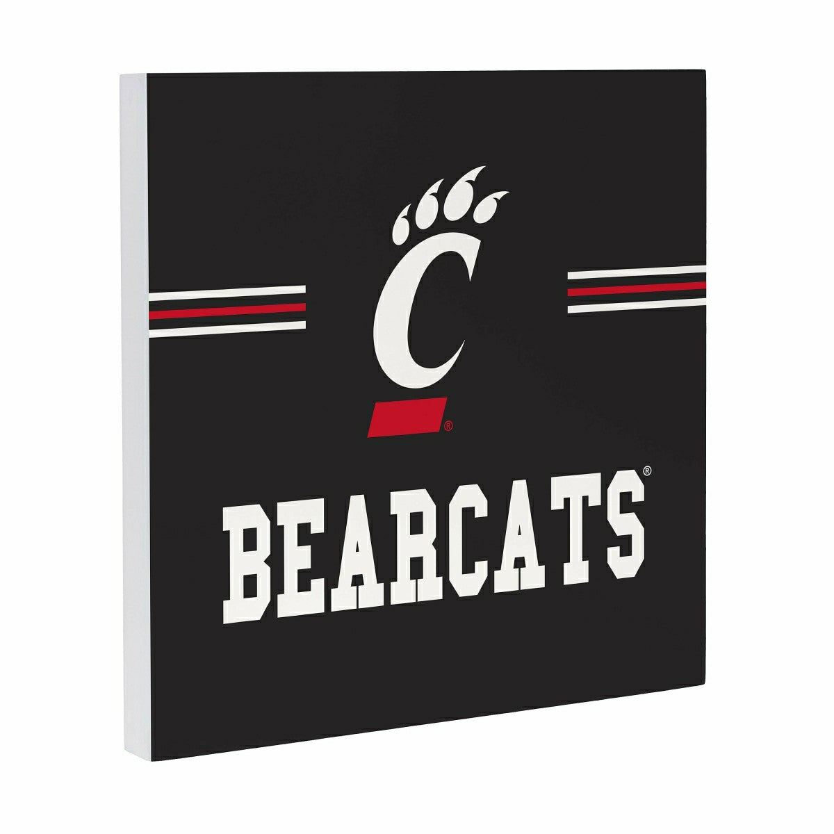 University of Cincinnati Wood Wall Sign, 12x12, Home