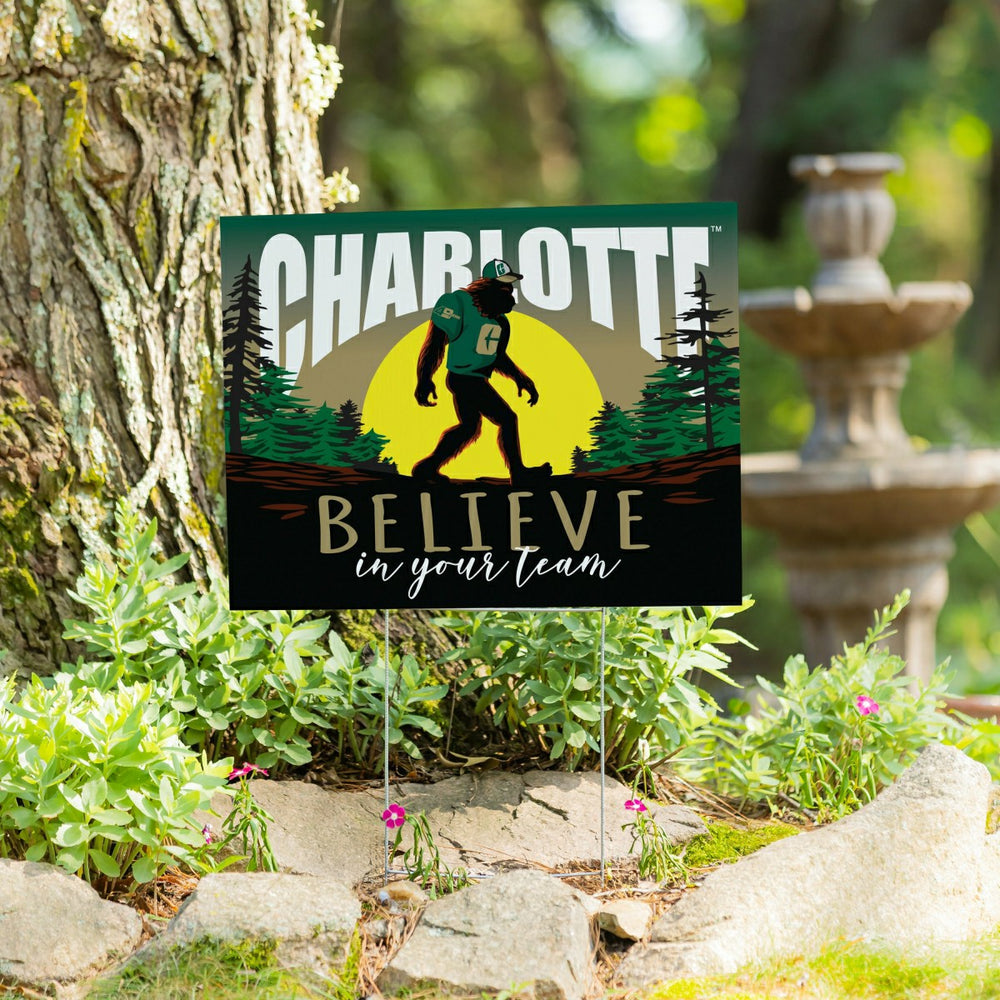 University of North Carolina/Charlotte Yard Sign, Bigfoot, Home