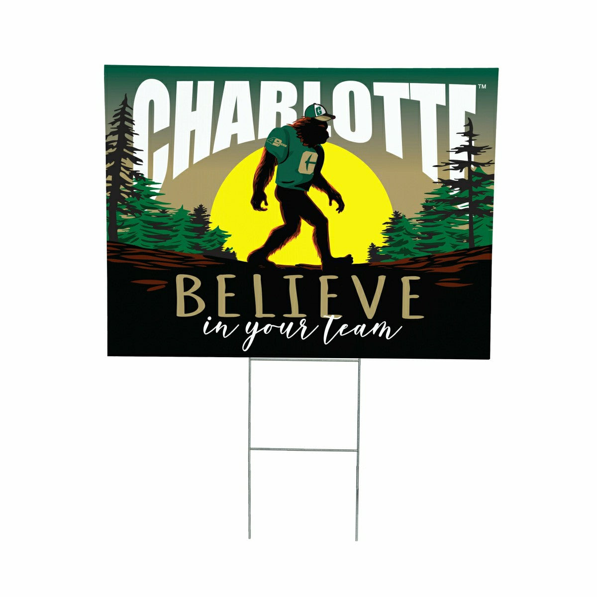University of North Carolina/Charlotte Yard Sign, Bigfoot, Home