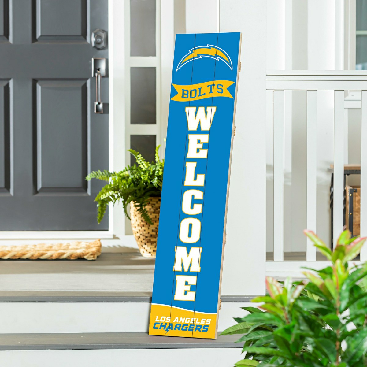 Los Angeles Chargers Large Single Sided Leaner, 46", Home