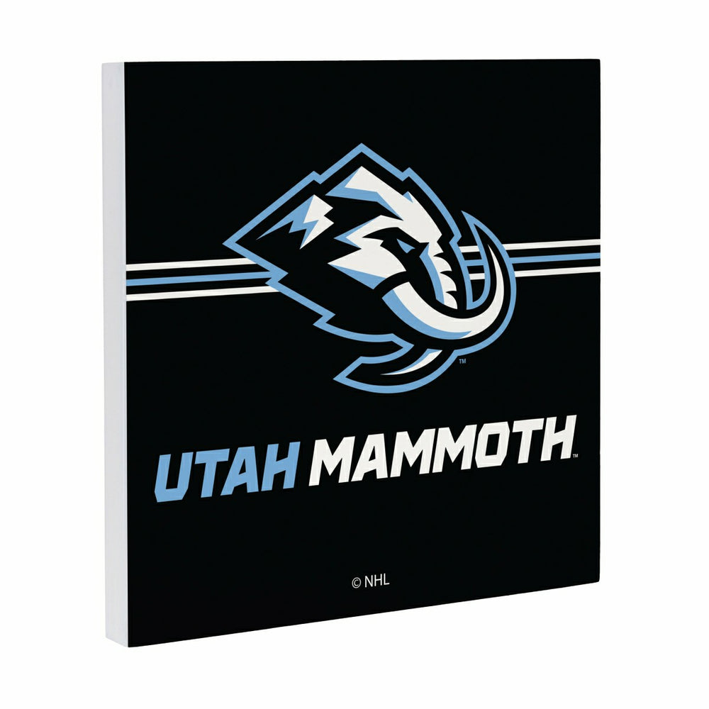 Utah Hockey Club Wood Wall Sign, 12x12, Home