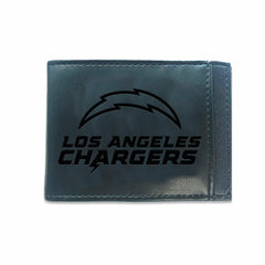 Front Pocket Wallet w/ RFID Blocking, Los Angeles Chargers, Black, Home