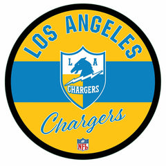 Los Angeles Chargers NFL Football Large Round Vintage Edgelite LED Dec, Home