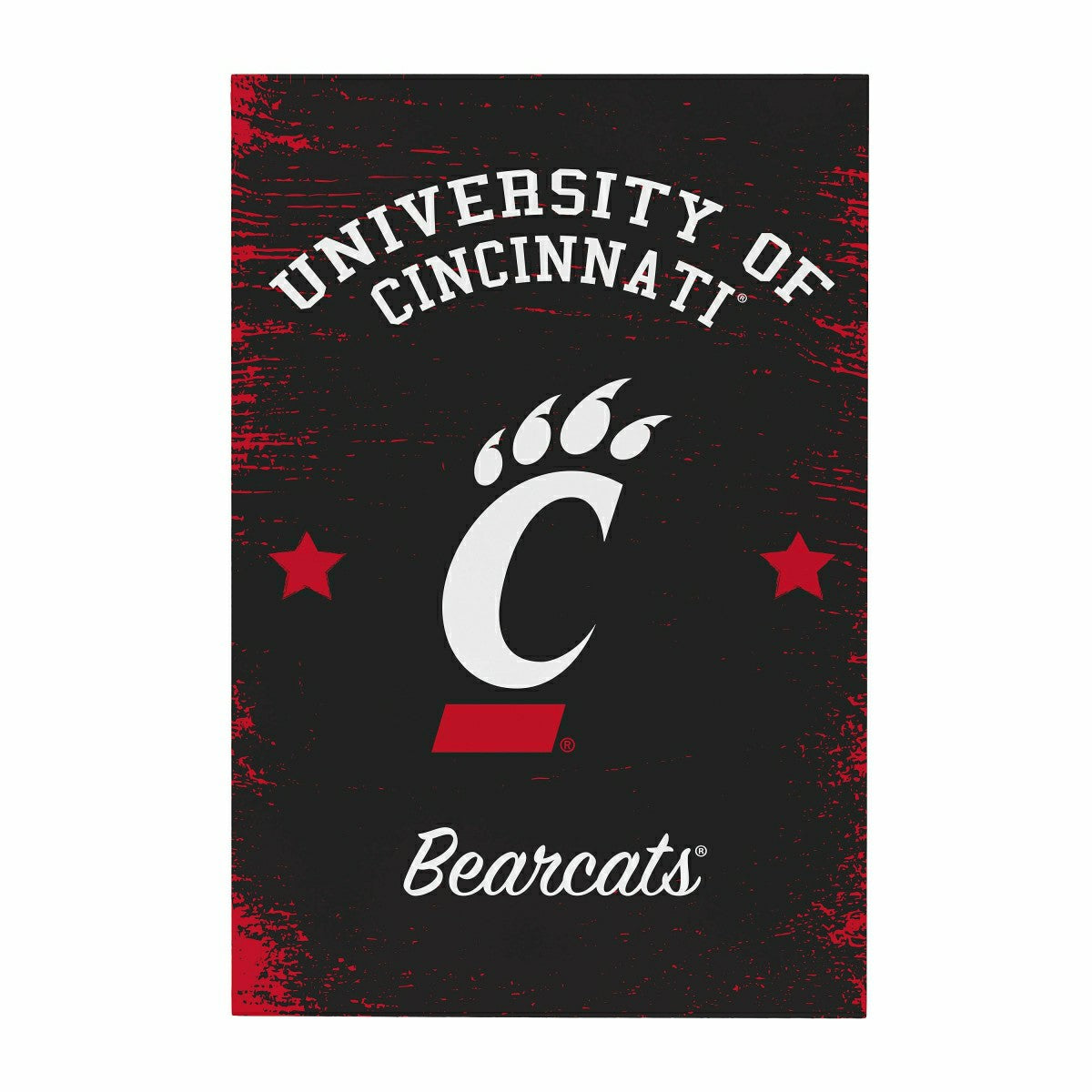 University of Cincinnati Wood Wall Sign, 16x24, Home