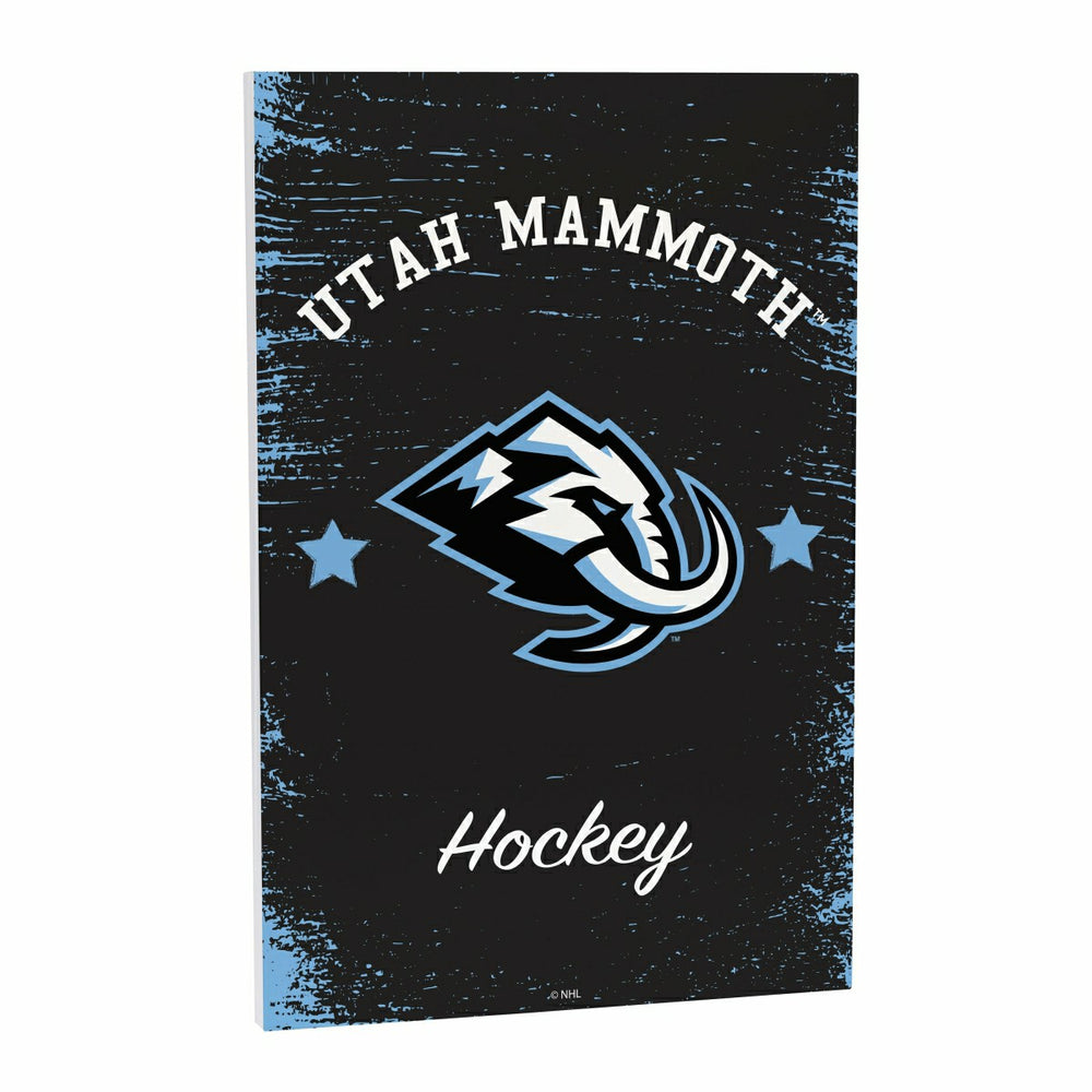 Utah Hockey Club Wood Wall Sign, 16x24, Home