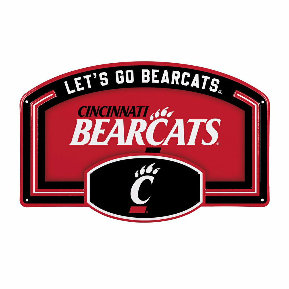 University of Cincinnati USA Embossed Steel Wall Sign, 11" x 17", Home