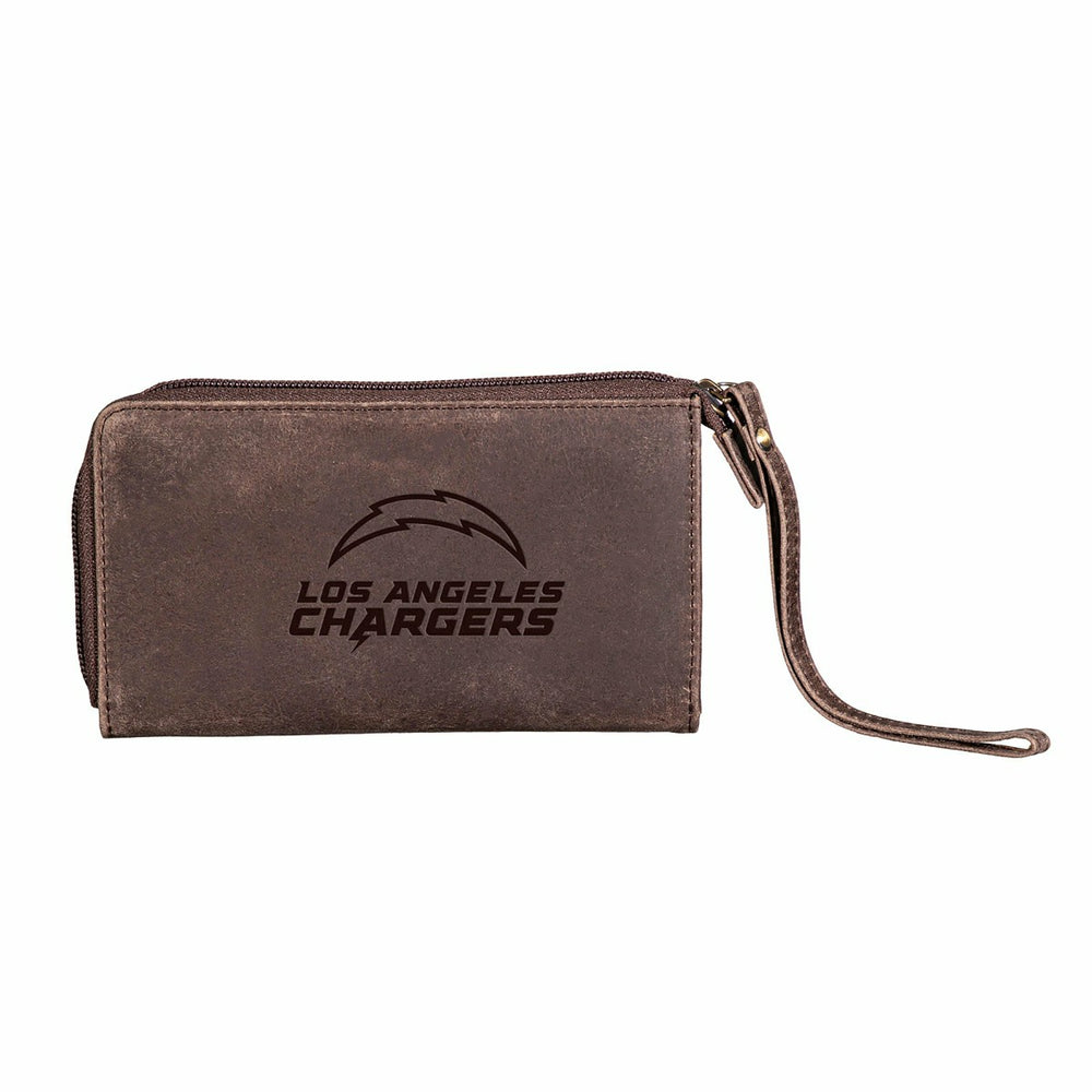 Wristlet Wallet, Brown, Los Angeles Chargers, Home