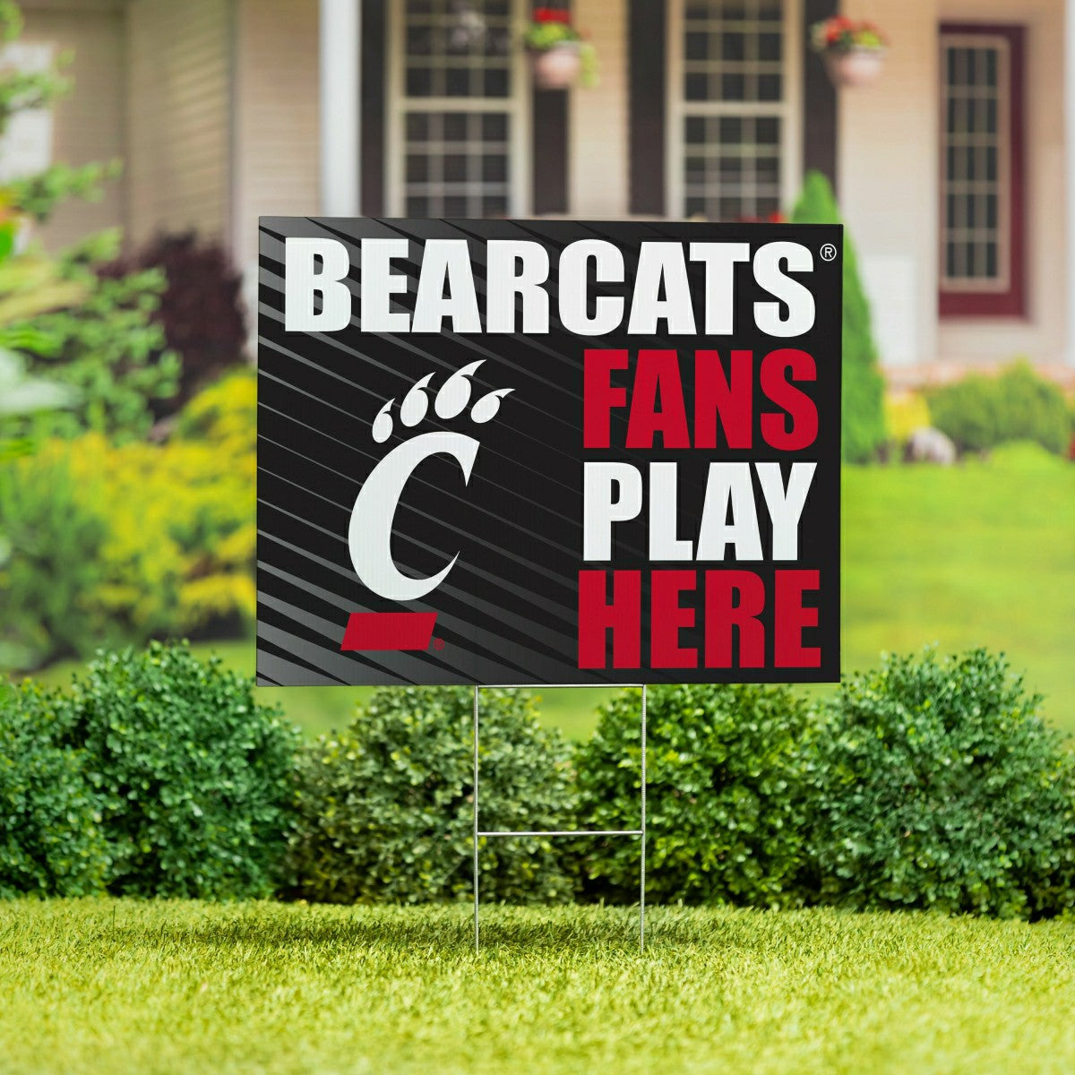 University of Cincinnati Coroplast Yard Sign "Fans Play Here", Home