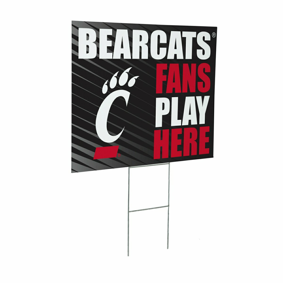 University of Cincinnati Coroplast Yard Sign "Fans Play Here", Home