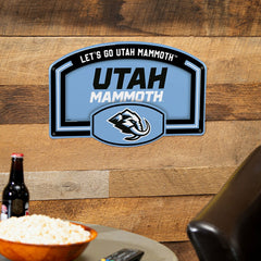 Utah Mammoth USA Embossed Steel Wall Sign, 11" x 17", Home